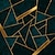 Χαμηλού Κόστους Γεωμετρική και λωρίδες ταπετσαρία-τοιχογραφία τοίχου αυτοκόλλητο που καλύπτει εκτύπωση χρυσό αφηρημένο καμβά διακοσμητικό σπίτι φλούδα και αφαιρούμενο ραβδί