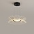 Недорогие Люстры-светодиодные подвесные светильники дизайн круга 45см 3000-6000k 1-свет лист лотоса акриловая люстра лампа современный современный стиль кухня столовая домашний бар свет 110-120В 220-240В
