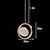Недорогие Островные огни-23 см светодиодный подвесной светильник островной светильник круг дизайн круглый дизайн геометрические формы подвесной светильник легкий металл художественный стиль винтажный стиль современный стиль художественный современный 85-265v