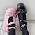 cheap Lolita Footwear-Women&#039;s Shoes Round-Toe Mary Jane Shoes Gothic Lolita Punk &amp; Gothic Ankle Buckle Chunky Heel Shoes Lolita Black Pink PU Leather