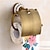 economico Portarotoli carta igienica-porta carta igienica moderno in ottone con design intagliato in ceramica portarotolo da parete 1pz