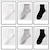 abordables Atención médica domiciliaria-6 pares de calcetines de algodón de tubo medio nuevos para hombres y mujeres de otoño calcetines elásticos cortos de color sólido estilo campus medias deportivas para todo el partido
