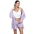 cheap Women&#039;s Sleepwear-Women&#039;s Hooded Pajama Sets 3 Pieces Fluffy Fleece Long Sleeves Coat Shorts Vest for Winter Gift for Valentine&#039;s Day