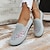cheap Women&#039;s Sneakers-Women&#039;s Slip-Ons Loafers Outdoor Daily Plus Size Flyknit Shoes Classic Loafers Summer Flower Round Toe Flat Heel Vintage Casual Tissage Volant Embroidered Black Pink Gray