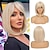 Χαμηλού Κόστους Συνθετικές Trendy Περούκες-ξανθιά περούκα μπομπ με κτυπήματα - 12&#039;&#039; κοντή ξανθιά περούκα για γυναίκες Περούκες φυσικής εμφάνισης χρώματος με κτυπήματα εξαιρετικά απαλά και ευκολοφόρετα συνθετική περούκα μπομπ για καθημερινές