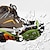 tanie Kemping i wędrówki-uniwersalne kolce do chwytania antypoślizgowe uchwyty do butów raki 8-crew antypoślizgowe przenośne ochraniacze na buty śnieg na zewnątrz proste szpikulce do butów łańcuch chwytające pazury powierzchnia lodu raki śnieżne