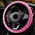 tanie Pokrowce na kierownicę-uniwersalny 37-39cm różowy pokrowiec na kierownicę miękki ciepły pluszowy pokrowiec na kierownicę do zimowych części wnętrza kierownicy samochodu