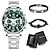 cheap Quartz Watches-Mens Quartz Watch Top Brand Luxury Casual Business Quartz Analog Wristwatch for Men Bracelet Gift Set Waterproof Watch for Men Relogio Masculino