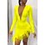 cheap Party Dresses-Women&#039;s Party Dress Feather Dress Cocktail Dress Mini Dress Black White Yellow Long Sleeve Pure Color Mesh Spring Fall Winter V Neck Hot Party Winter Dress Birthday Slim 2023 S M L XL