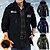 billiga Fleece &amp; 3 i 1-jackor-fleecejacka herr vinterjacka tjock varm huva parka militär vindjacka vinter utomhus vindtät lätt avtagbar keps trenchcoat ytterkläder topp skidåkning fiske klättring ljusblå skärm