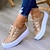 cheap Women&#039;s Sneakers-Women&#039;s Sneakers Plus Size Canvas Shoes White Shoes Outdoor Daily Walking Solid Colored Summer Spring Fall Rivet Flat Heel Round Toe Sporty Classic Casual Walking PU Leather Lace-up Black White Pink