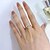 cheap Wedding Ring-Wedding Ring Wedding Classic Gold S925 Sterling Silver Precious Stylish Simple 1PC Zircon