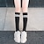 cheap Home Health Care-Spring And Autumn New Micro-pressure Stovepipe Over The Knee + Calf Socks Japanese Korean College Style Student High Stockings Football Socks