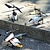 Недорогие радиоуправляемые автомобили-Радиоуправляемый вертолет с дистанционным управлением, самолет со светодиодными фонарями, удержание высоты и функция автоматического зависания, многоразовый перезаряжаемый радиоуправляемый пульт