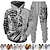 preiswerte Anime-Trainingsanzug-Set-Tier Tiger Hosen Austattungen Kapuzenshirt Anime 3D Vordertasche Grafik Für Paar Herren Damen Erwachsene 3D-Druck