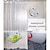 abordables Venta de cortinas de ducha-Forro de cortina de ducha transparente eva, cortina de ducha repelente al agua para cabina de ducha de baño, cubo de agua, 72x72 pulgadas