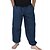 cheap Retro-Men&#039;s Joggers Linen Pants Trousers Summer Pants Baggy Pocket Drawstring Plain Comfort Breathable Casual Holiday Going out Linen / Cotton Blend Boho Hippie ArmyGreen Black