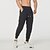 cheap Sweatpants &amp; Joggers-Men&#039;s Joggers Sweatpants Patchwork Beam Foot High Waist Bottoms Outdoor Athleisure Winter Breathable Quick Dry Sweat wicking Running Walking Jogging Sportswear Activewear Solid Colored Black Almond