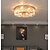 tanie Żyrandole wyjątkowe-60 cm Unikalny wzór Oświetlenie Sufitowe Stal nierdzewna Chrom LED Styl skandynawski 110-240 V