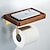 economico Portarotoli carta igienica-Porta carta igienica in legno massello di noce con fori per carta igienica in legno massello