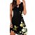 cheap Casual Dresses-Women&#039;s Casual Dress Floral Shift Dress Tank Dress Crew Neck Print Mini Dress Outdoor Daily Fashion Regular Fit Sleeveless Black Winter Fall S M L XL