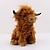 tanie Gifts-Górska krowa pluszowa zabawka, 27 cm/11 &#039;&#039;, śliczne góralskie bydło miękka wypchana lalka, krowa pluszowa poduszka dla dzieci i fanów prezent na boże narodzenie