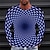cheap Geometrical-Men&#039;s T shirt Tee Optical Illusion Graphic Prints Crew Neck A B C D E 3D Print Outdoor Street Long Sleeve Print Clothing Apparel Sports Designer Basic Casual