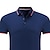 cheap Classic Polo-Men&#039;s Polo Shirt Cotton Polo Shirt Outdoor Work Polo Collar Short Sleeve Fashion Streetwear Solid Color Plain Button Front Summer Spring Regular Fit Black White Red Navy Blue Royal Blue Blue Polo