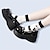 economico Calzature stile Lolita-Per donna Scarpe Punta tonda Scarpe Mary Jane Punk Punk e gotico Quadrato Scarpe Lolita Nero pelle sintetica