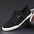 cheap Men&#039;s Sneakers-Men&#039;s Sneakers Skate Shoes Cloth Loafers Comfort Shoes Walking Classic Casual Outdoor Daily Canvas Breathable Lace-up Black and White White Gray Spring Fall