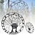 お買い得  屋外の壁の吊り下げ-ライフリングの金属の木ライフガーデン工芸品の錬鉄製のリング壁の装飾パティオヤード工芸品アクセサリー