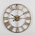 お買い得  壁掛け時計-16 インチ 20 インチ 24 インチ工業用ラウンド金属時計屋内装飾時計リビングルームの壁時計ローマ数字家の装飾壁時計