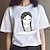 billiga Cosplay till vardagen-Onsdag Addams Addams familj onsdag T-shirt Animé Tecknat Anime Klassisk Gatustil Till Par Herr Dam Vuxna Varmstämpling Ledigt / vardag