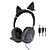 levne Herní headsety-akz-d52 kabelová náhlavní souprava kočičí ucho bluetooth sluchátka rgb stereo baskytary helmy pro děti dívka dárek sluchátka na počítač pouzdro na telefon sluchátka hráč s mikrofonem