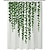 abordables Rideaux De Douche Haut Vente-Rideau de douche, rideaux de douche verts pour salle de bain, impression 3d tissu imperméable lavable feuille de plante rideau de douche avec 12 crochets