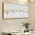 levne Abstraktní malby-ruční olejomalba plátno nástěnná umělecká dekorace moderní abstraktní zlato pro domácí výzdobu válcované bezrámové nenatažené malby