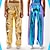 preiswerte Unterteile-Metallisch 1980er Hip Pop PU - Leder Bleistifthosen Hose mit geradem Bein Kostüm Damen Karnevalskostüm Maskerade Party Junggesellinnenabschiedsparty Pride Parade Erwachsene Hose