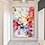 tanie Obrazy abstrakcyjne-ręcznie malowany obraz olejny na ścianę nowoczesny abstrakcyjny kolorowy kwiat płótno z pejzażem malarstwo home decoration decor walcowane obrazy na płótnie