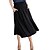 cheap Midi Skirts-Women&#039;s Swing Long Skirt Midi Cotton Black White Navy Blue Skirts Pleated Pocket Shirred Fashion Casual Daily M L