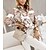 cheap Blouses &amp; Shirts-Women&#039;s Shirt Blouse Black White Pink Button Print Leopard Chains Print Casual Long Sleeve Shirt Collar Basic Regular S