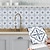 Χαμηλού Κόστους Αυτοκόλλητα πλακιδίων-αυτοκόλλητο vintage αυτοκόλλητο πλακάκι αυτοκόλλητο τετράγωνο ξεφλούδισμα και κολλά αντιολισθητικό αδιάβροχο αφαιρούμενο pvc μπάνιο κουζίνας διακόσμηση σπιτιού πλακάκι τοίχου σκάλας