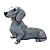 お買い得  庭の彫刻と彫像-ダックスフント像 庭の装飾 記念犬の置物 子犬横になって装飾 庭の装飾 diy アクセサリー家の装飾