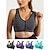 cheap Women&#039;s Sports Bras&amp;Panties-Women&#039;s High Support Sports Bra Running Bra Seamless Racerback Bra Top Padded Yoga Fitness Gym Workout Breathable Shockproof Sweat wicking Black White Pink Solid Colored