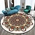 cheap Mats &amp; Rugs-Ethnic Style Retro Mandala Carpet Round Mat Meditation Nordic Balcony Tea Table Living Room Decorative Floor Mat