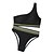 cheap Bikini Sets-Women&#039;s Swimwear Bikini Normal Swimsuit Plain 2 Piece One Shoulder Black Bandeau Bathing Suits Summer Sports