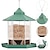 preiswerte Hinterhof Vogelbeobachtung &amp; Wildtiere-Vogelhäuschen, hängendes Wildvogelhäuschen aus Kunststoff für die Dekoration des Gartenhofs im Freien, sechseckig mit Dach