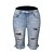cheap Shorts-High-elastic pencil  ripped jeans women&#039;s super hot