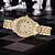 abordables Montres à quartz-Cadeau pour femmes Montres en or Montre pour dames Montres de luxe marque strass cadeau pour bracelet montres féminines Relogio Feminino