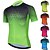 abordables Maillots pour hommes-21Grams Homme Maillot Velo Cyclisme Manche Courte Cyclisme Top avec 3 poches arrière VTT Vélo tout terrain Vélo Route Respirable Evacuation de l&#039;humidité Séchage rapide Bandes Réfléchissantes Jaune