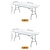 olcso teraszbútor huzatok-sztreccs spandex asztaltakaró normál összecsukható asztalokhoz - univerzális téglalap alakú terítővédő esküvőre, bankettre és partira